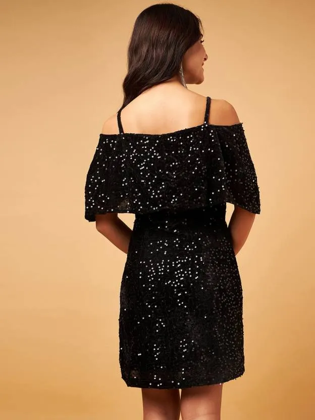 Black Velvet Sweetheart Neck Bodycon Dress