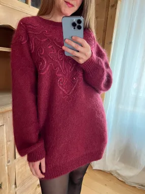 Burgundy Mohair Jumper