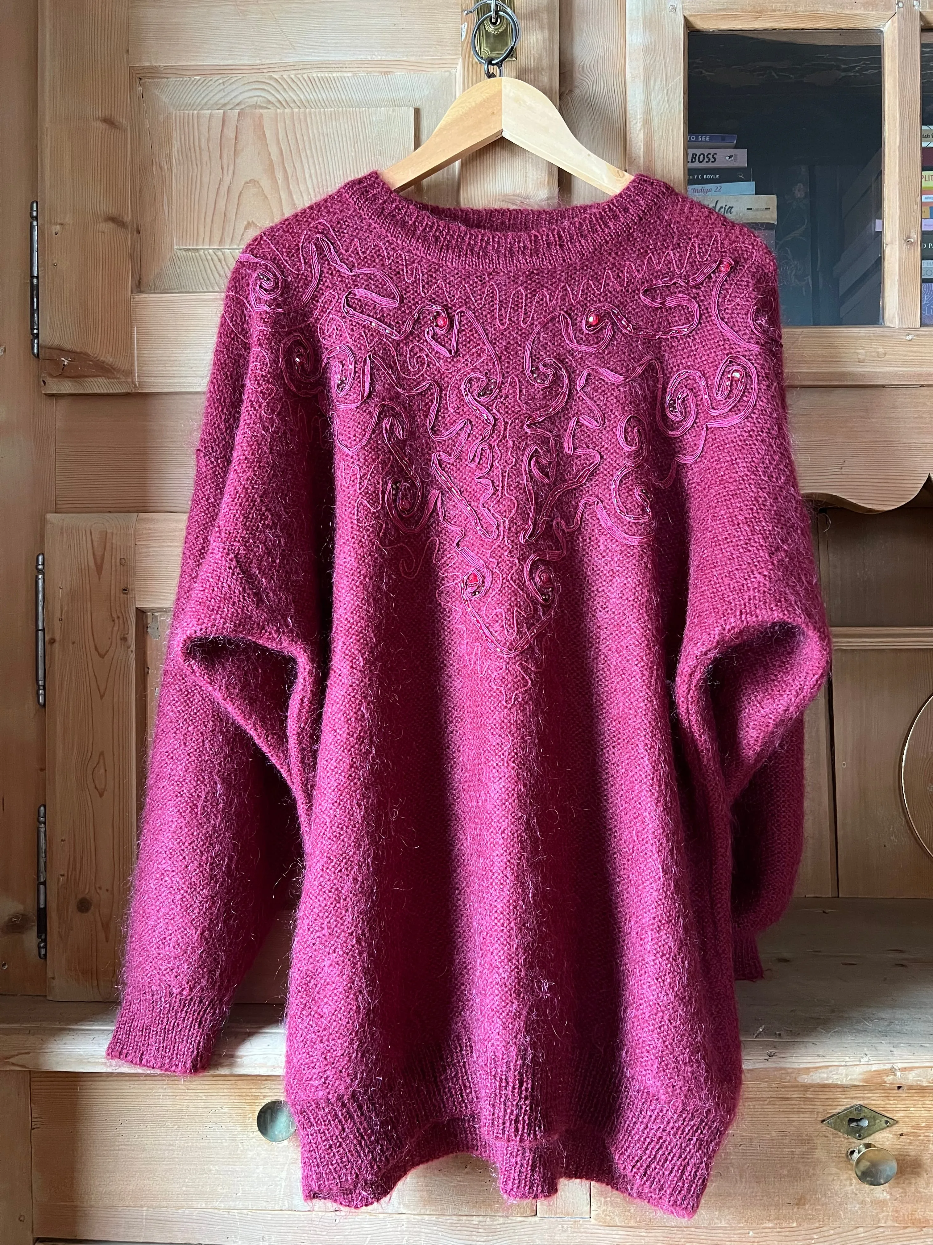Burgundy Mohair Jumper