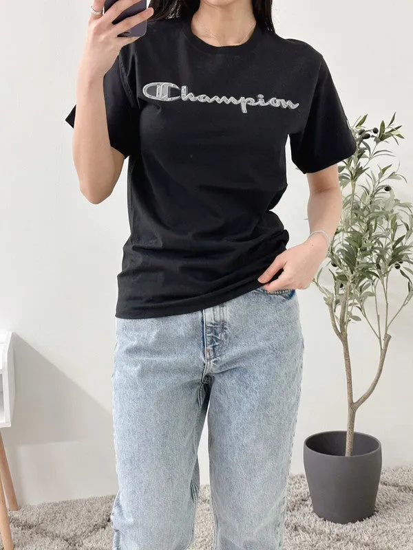 Champion Classic Graphic T-shirt Bolted C Logo Black GT23H 5867CA 003