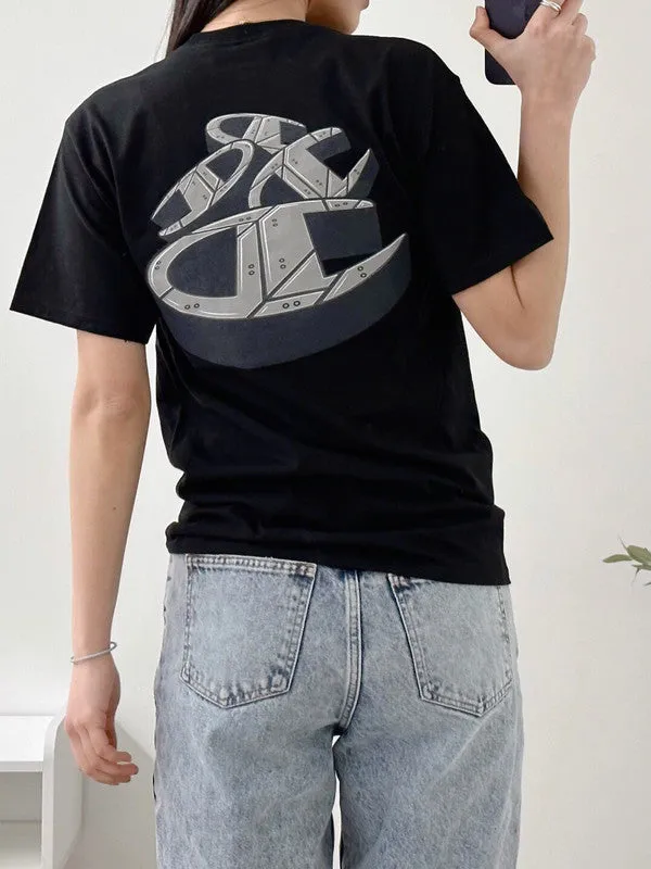 Champion Classic Graphic T-shirt Bolted C Logo Black GT23H 5867CA 003
