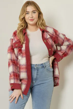 Curvy Girl Plaid Kelsey Shacket