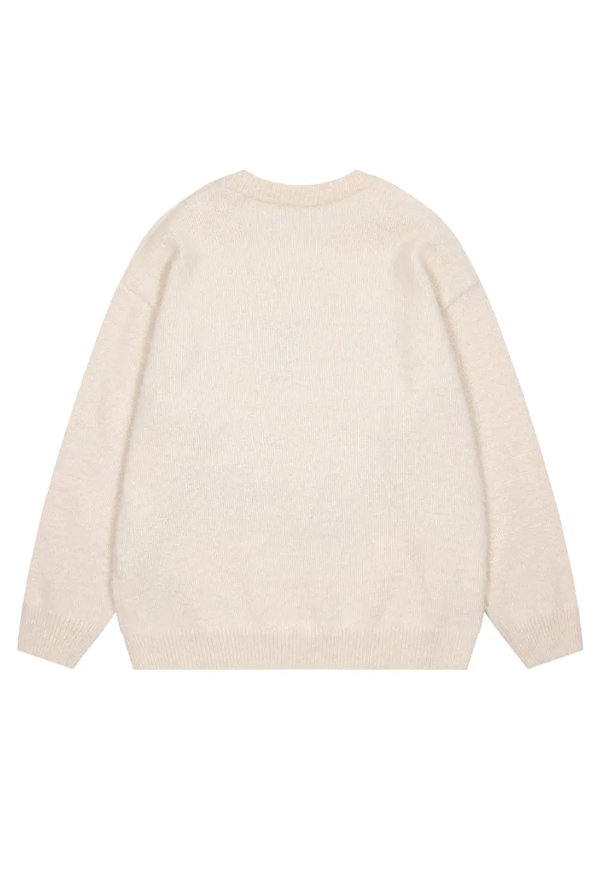 Dog patchwork sweater fluffy jumper puppy top in black
