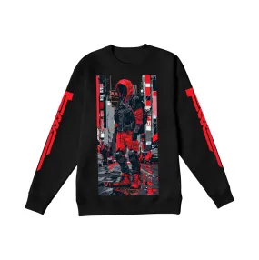 In Cyber City, Cyberpunk Graphic Sweatshirt