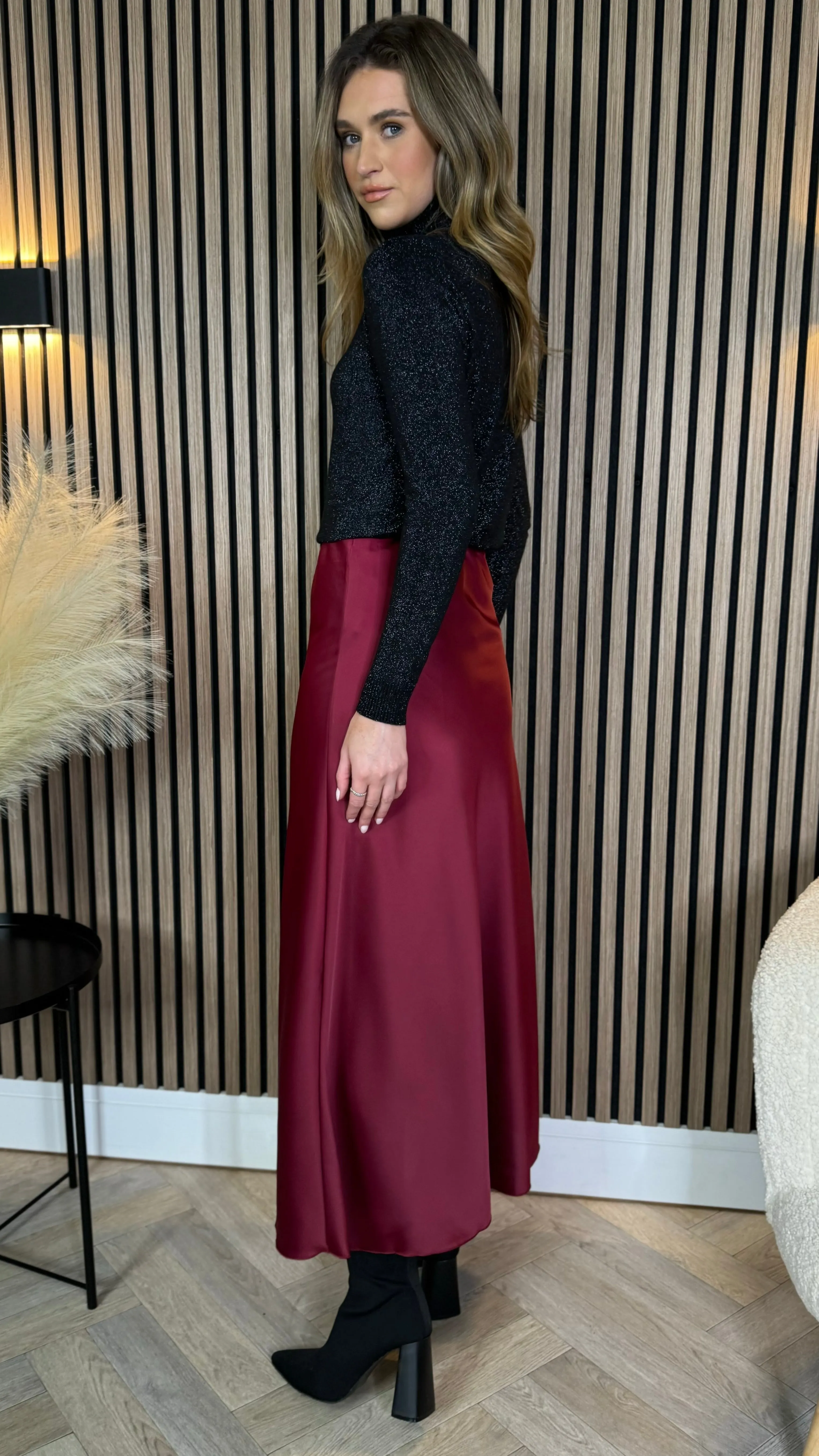 Jenni Black Sparkly Polo Neck Jumper