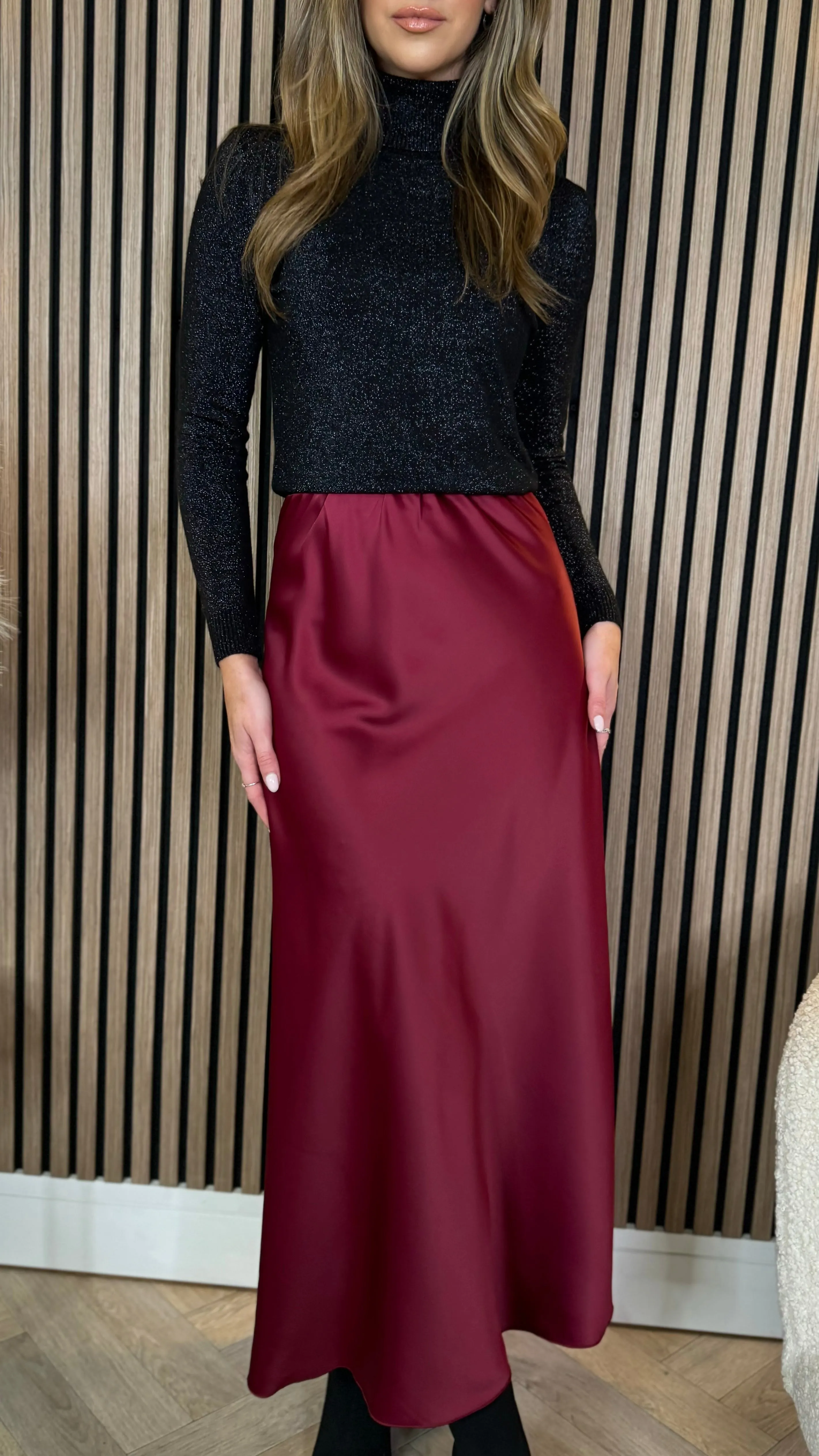 Jenni Black Sparkly Polo Neck Jumper