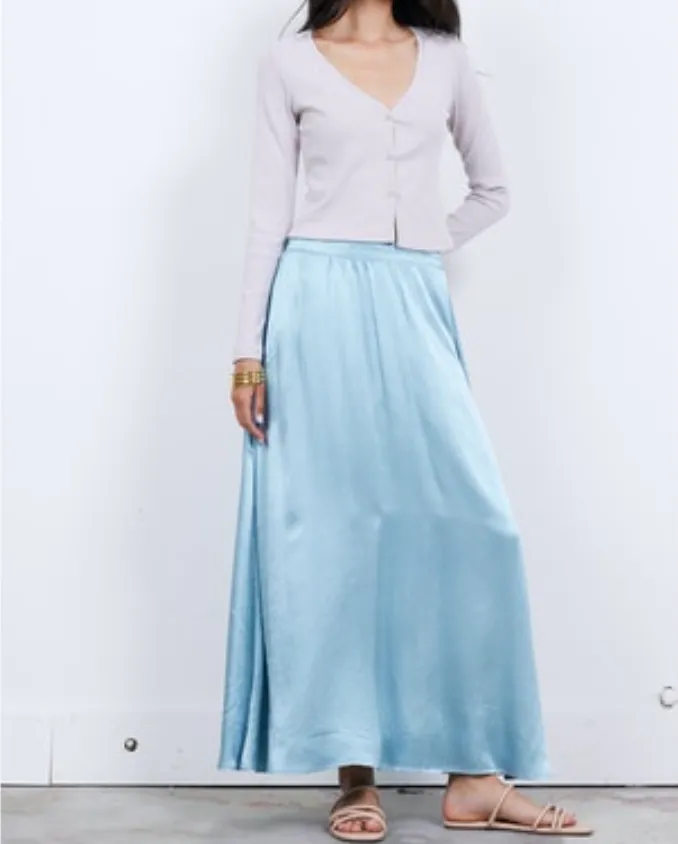 LA Made Maureen Silky Volume Skirt