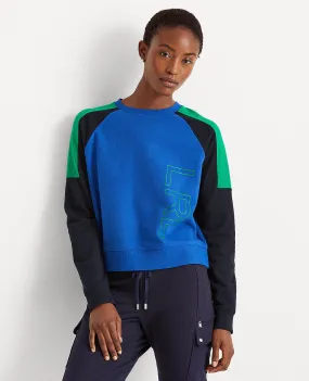Logo French Terry Sweatshirt In Cobalt/Navy