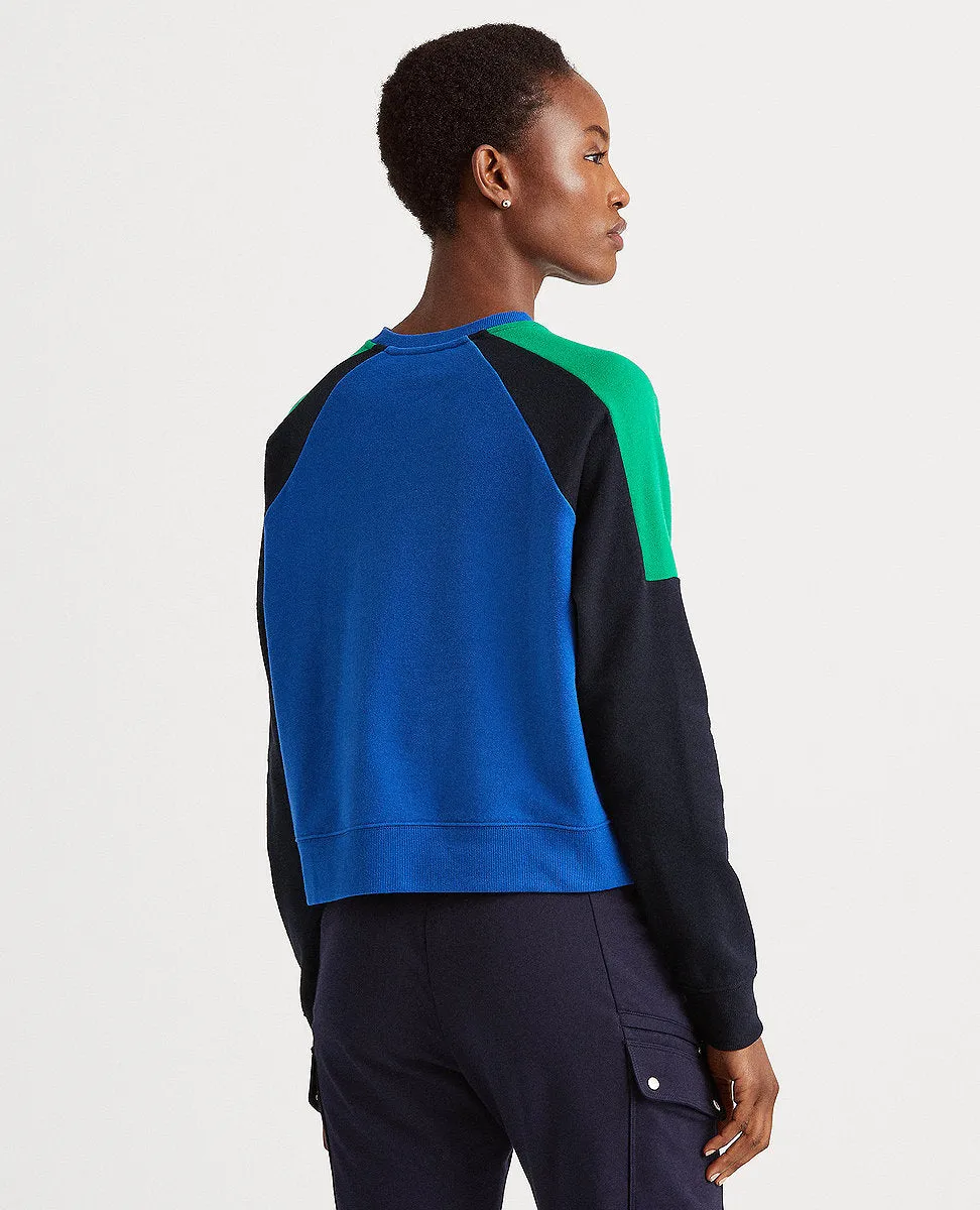 Logo French Terry Sweatshirt In Cobalt/Navy