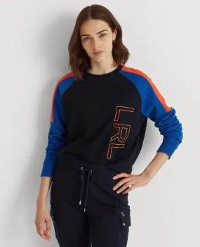 Logo French Terry Sweatshirt In Navy/Cobalt