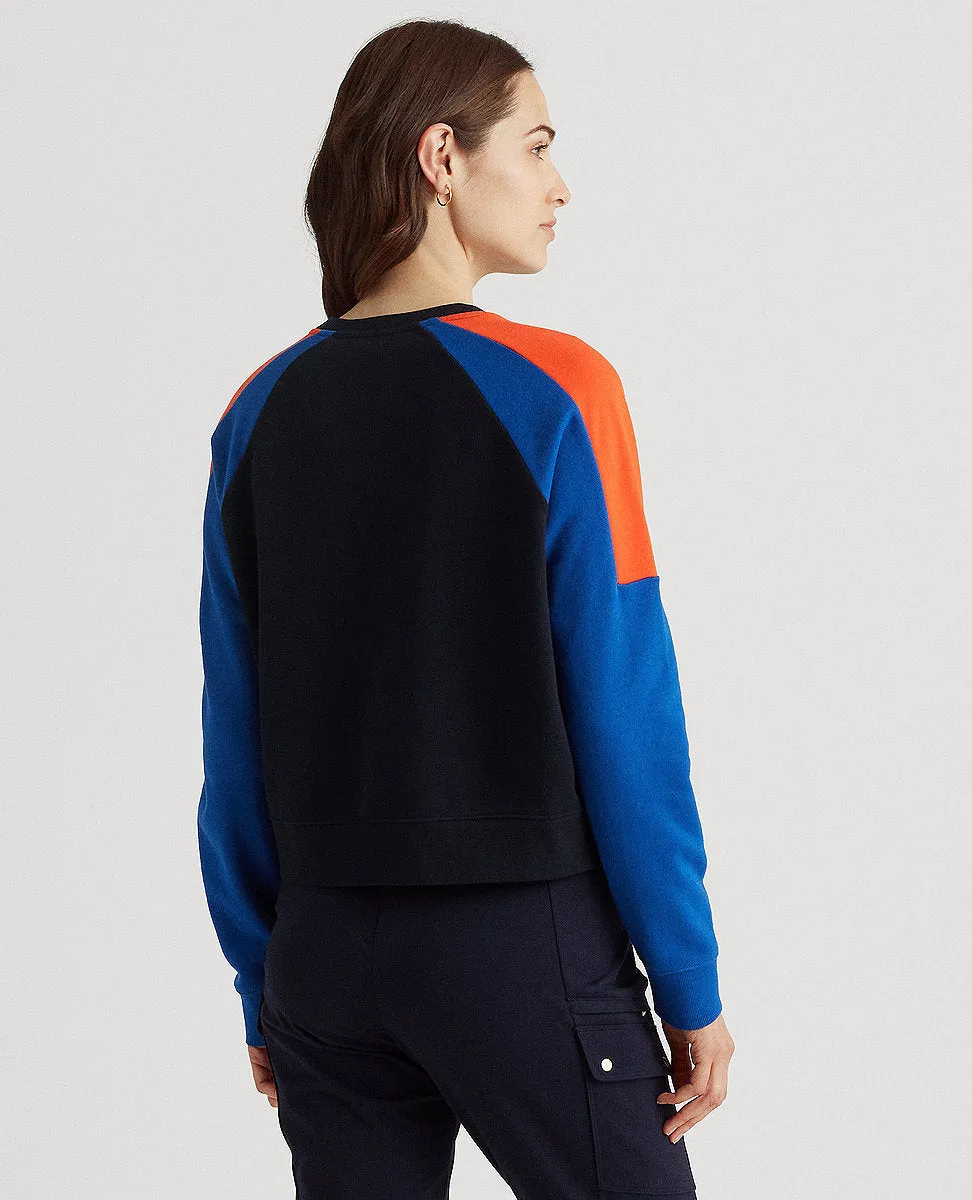 Logo French Terry Sweatshirt In Navy/Cobalt