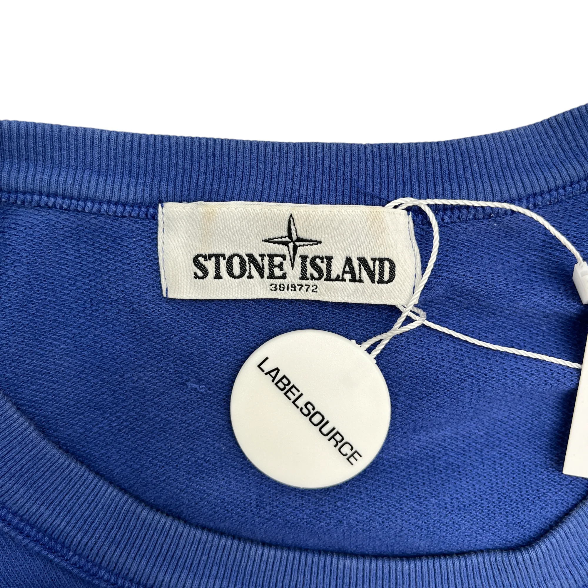 Men's Applique Logo Jumper Blue Size L