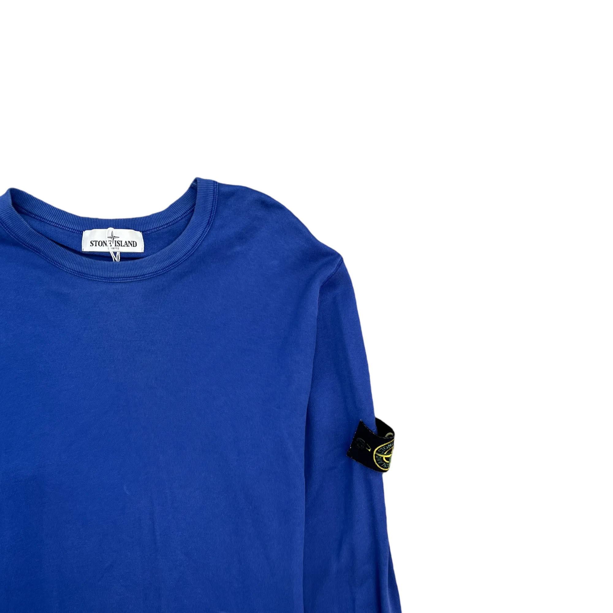 Men's Applique Logo Jumper Blue Size L