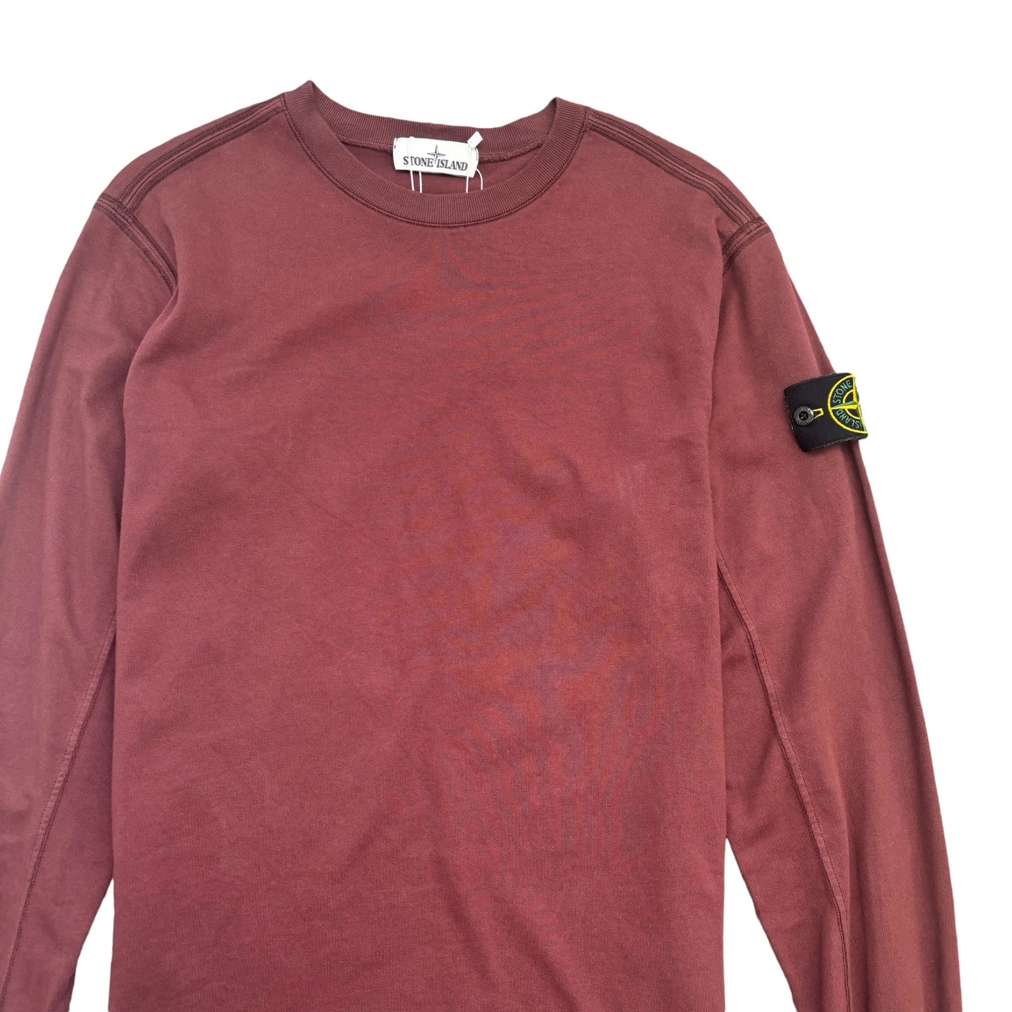 Men's Applique Logo Jumper Burgundy Size M