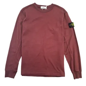 Men's Applique Logo Jumper Burgundy Size M