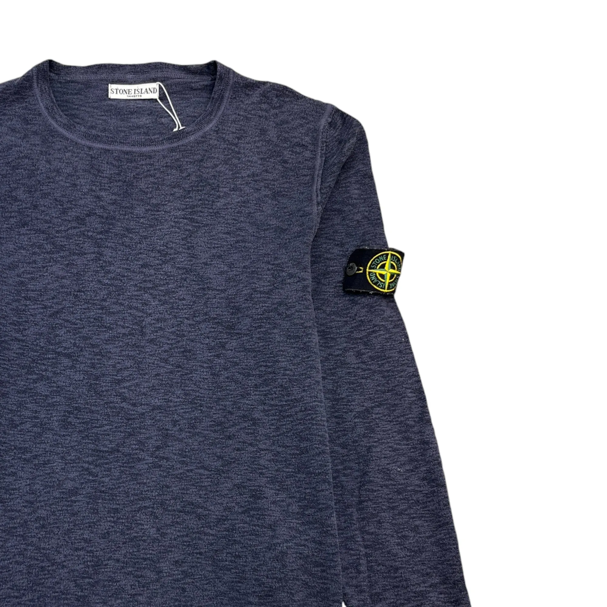 Men's Applique Logo Jumper Navy Size L