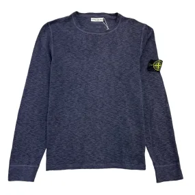 Men's Applique Logo Jumper Navy Size L