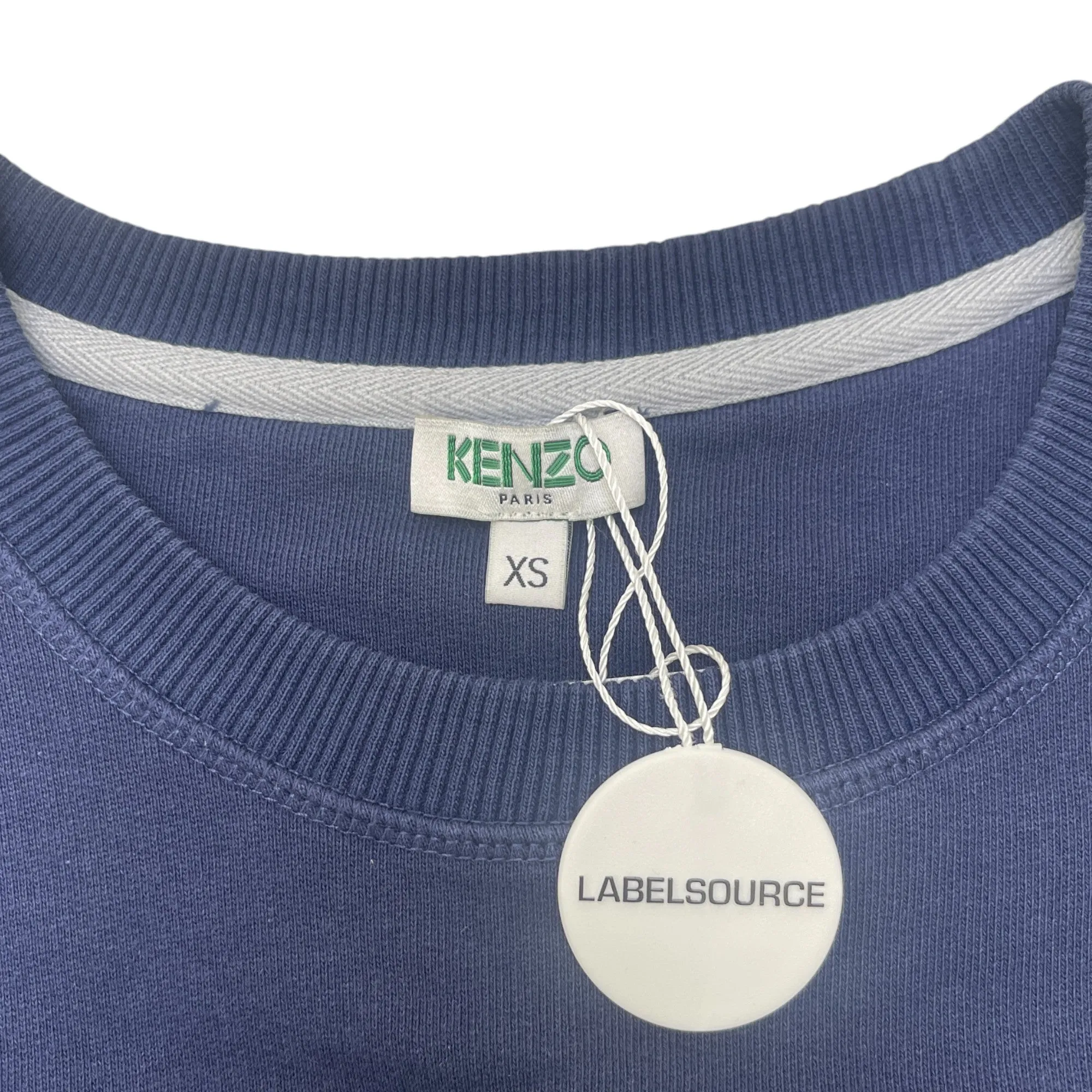 Men's Embroidered  Eye Logo Jumper Navy Size XS