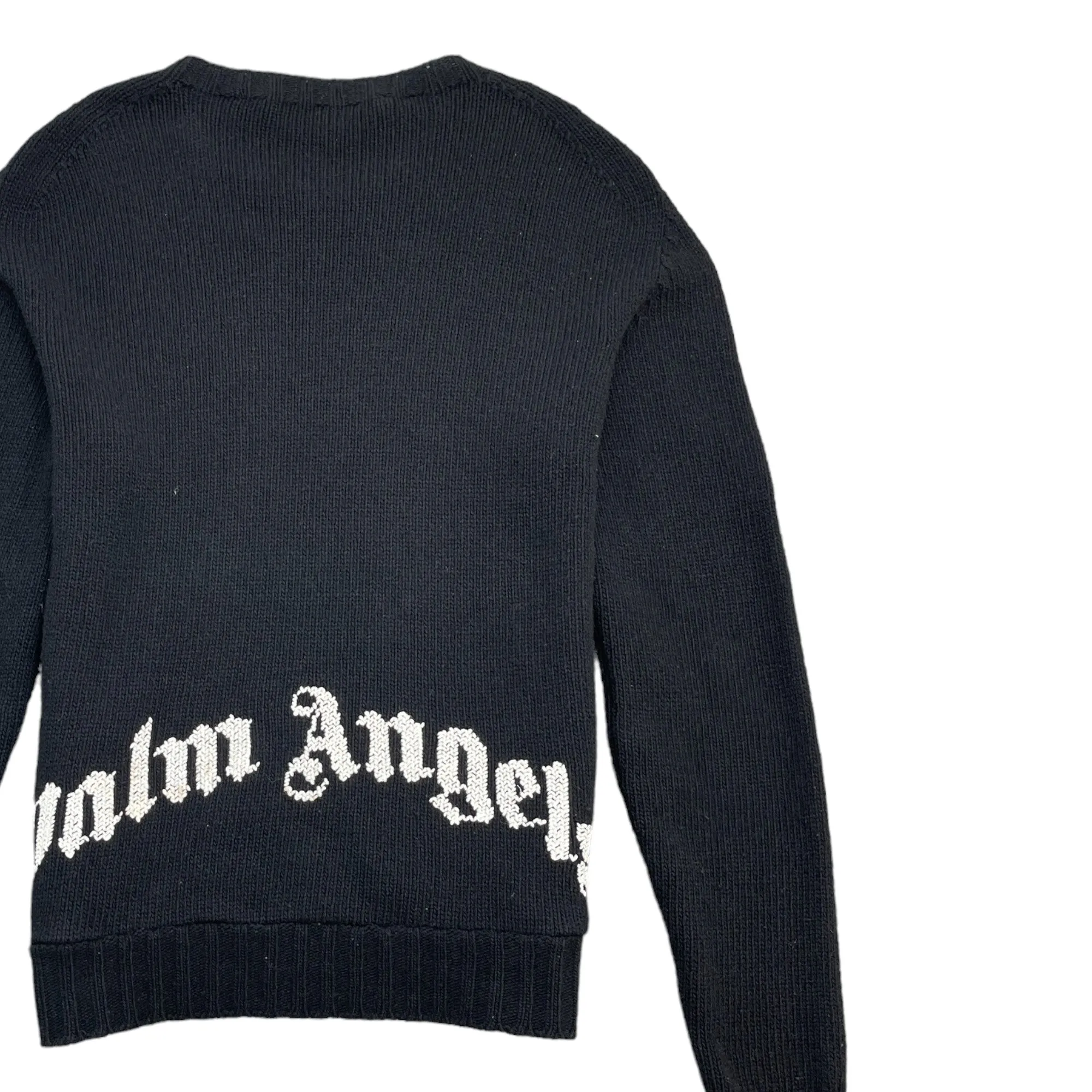 Men's Knit Logo Jumper Black Size S
