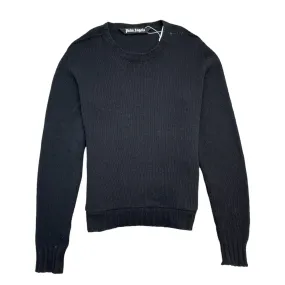 Men's Knit Logo Jumper Black Size S