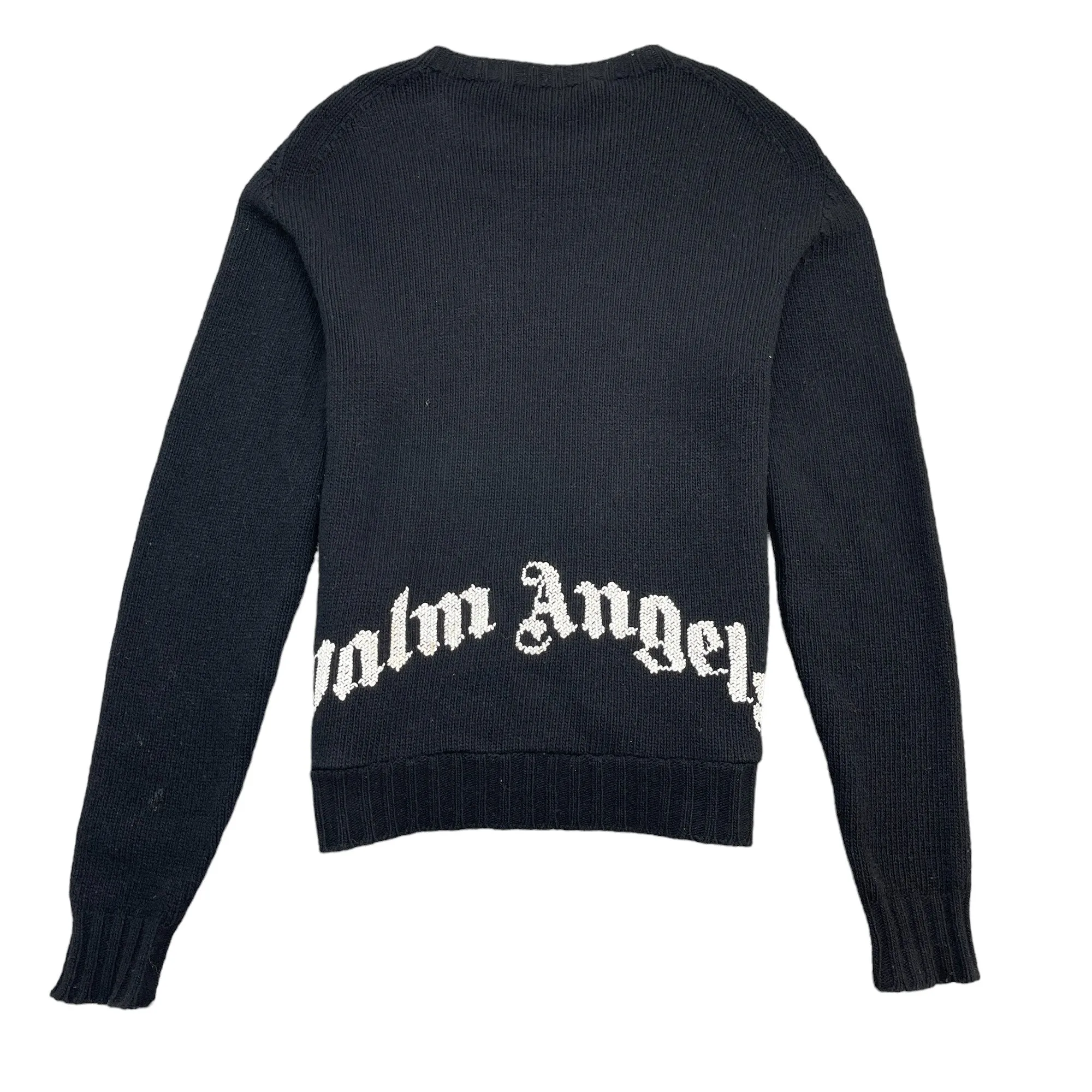 Men's Knit Logo Jumper Black Size S