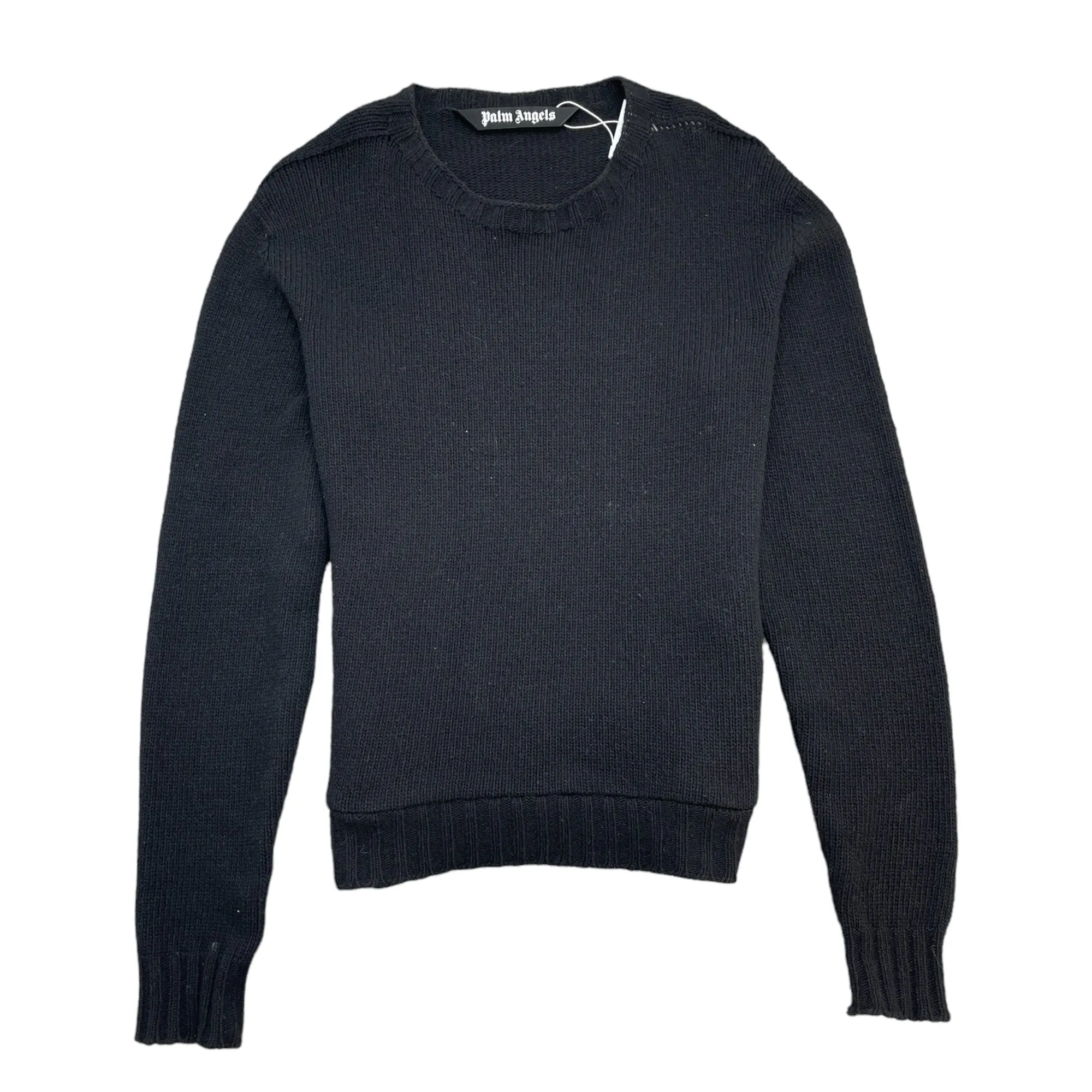 Men's Knit Logo Jumper Black Size S
