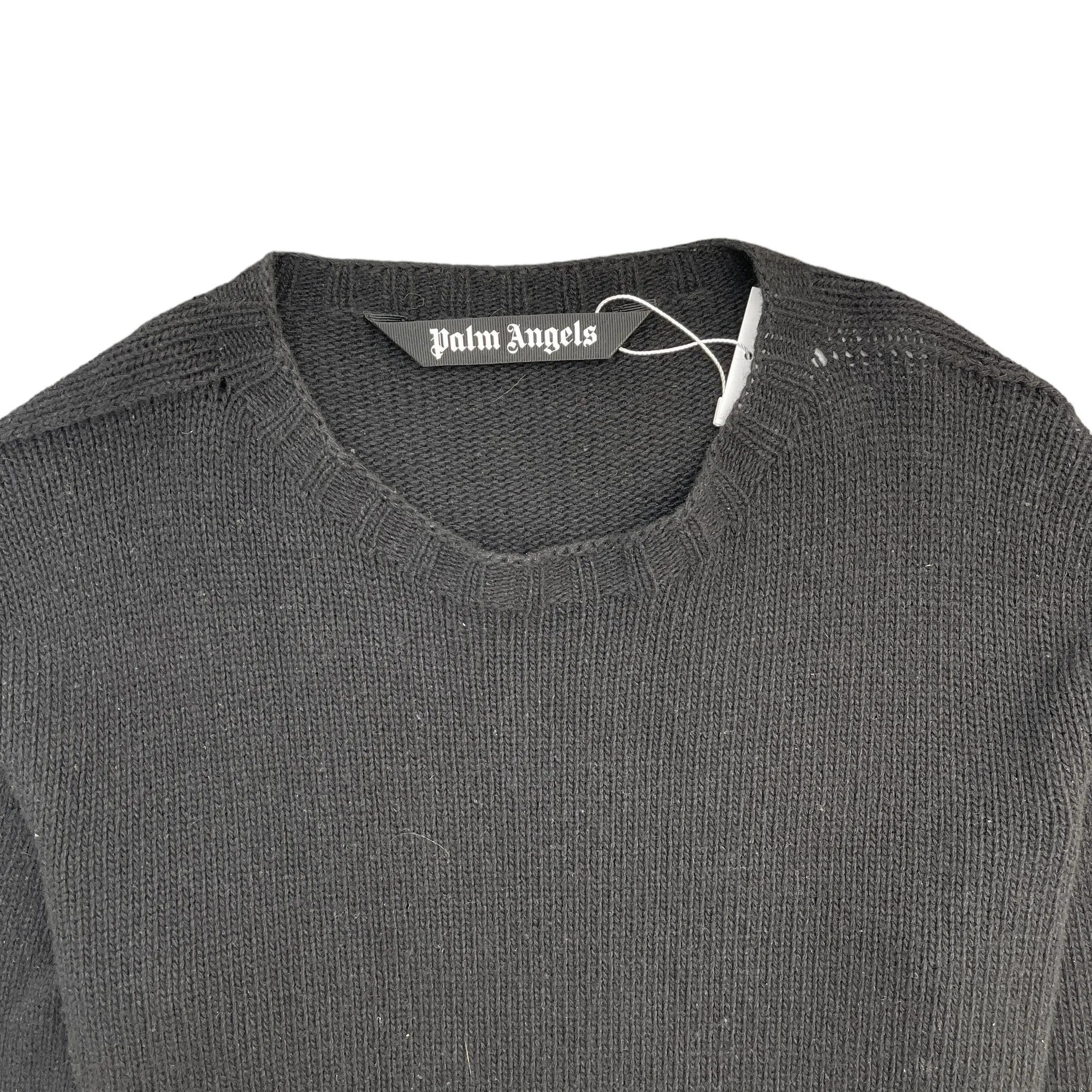 Men's Knit Logo Jumper Black Size S