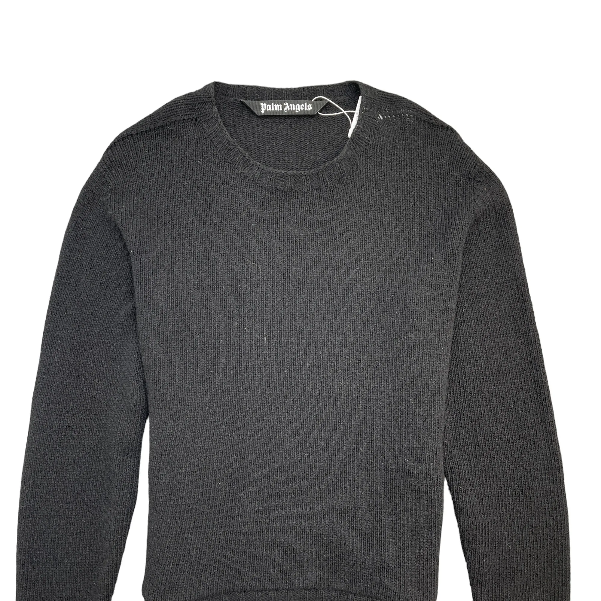 Men's Knit Logo Jumper Black Size S