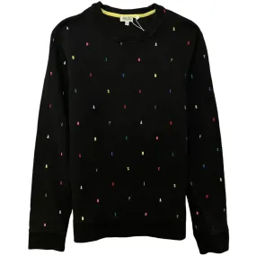 Men's Monogram Logo Jumper Black Size S