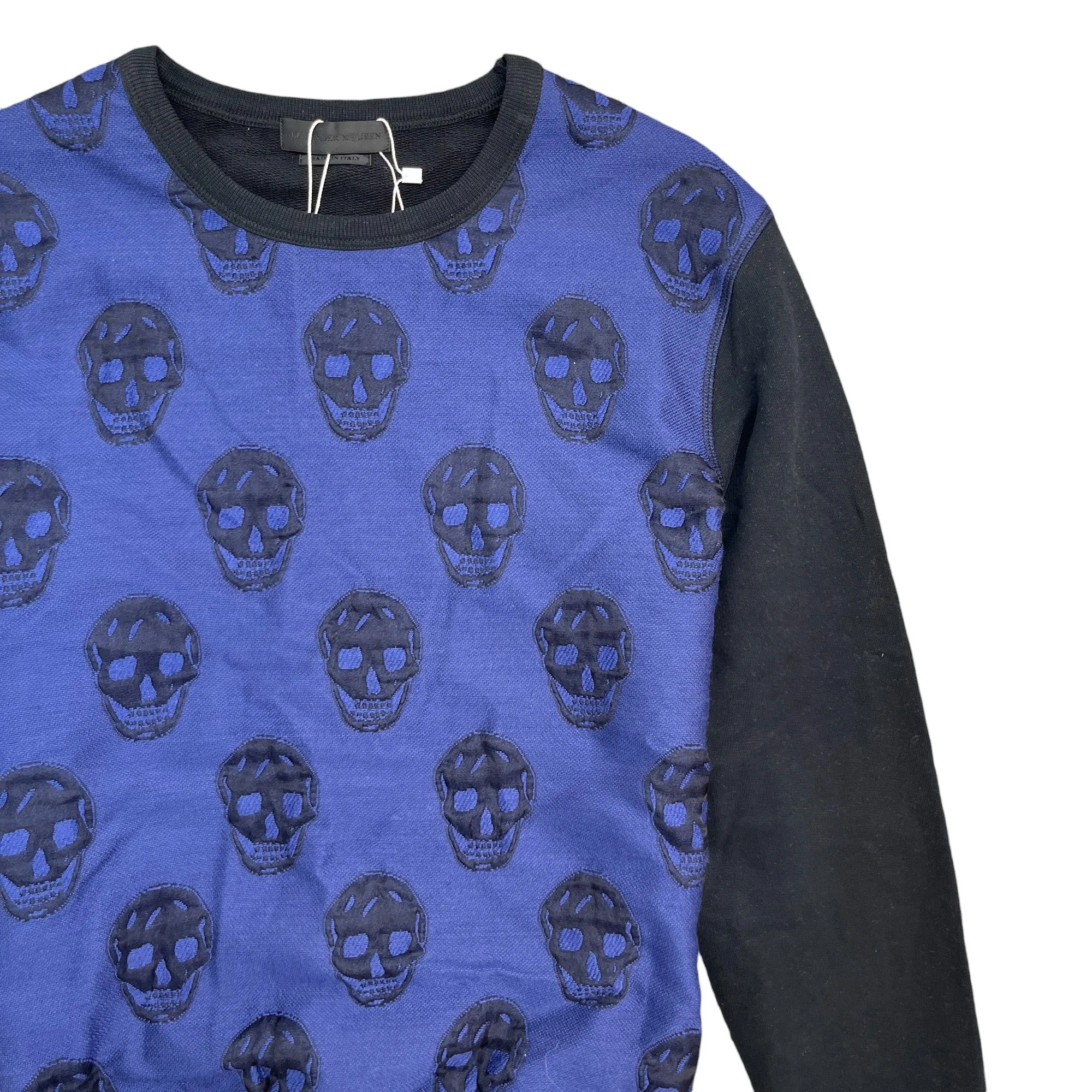 Men's Skull Monogram Jumper Black Size S