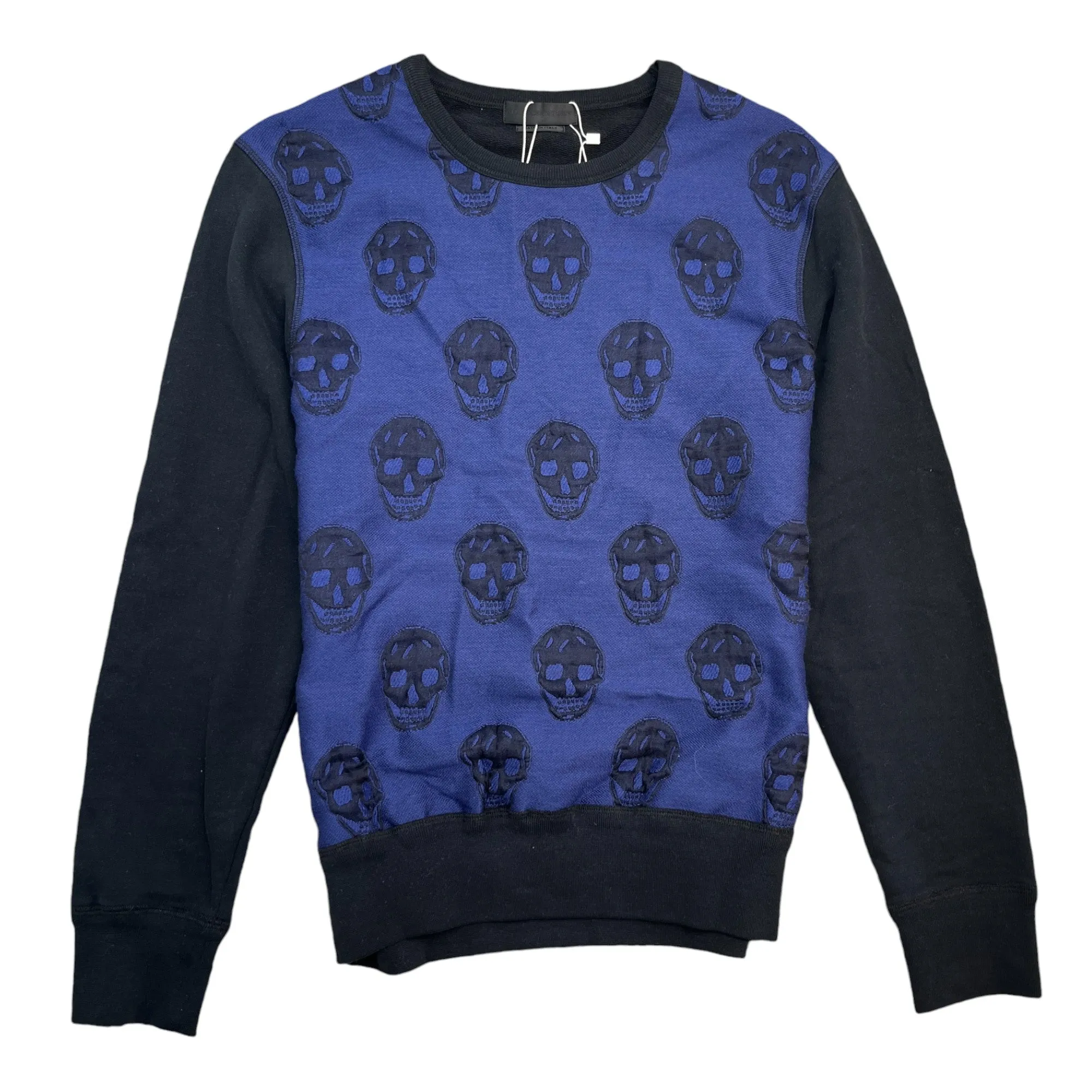 Men's Skull Monogram Jumper Black Size S