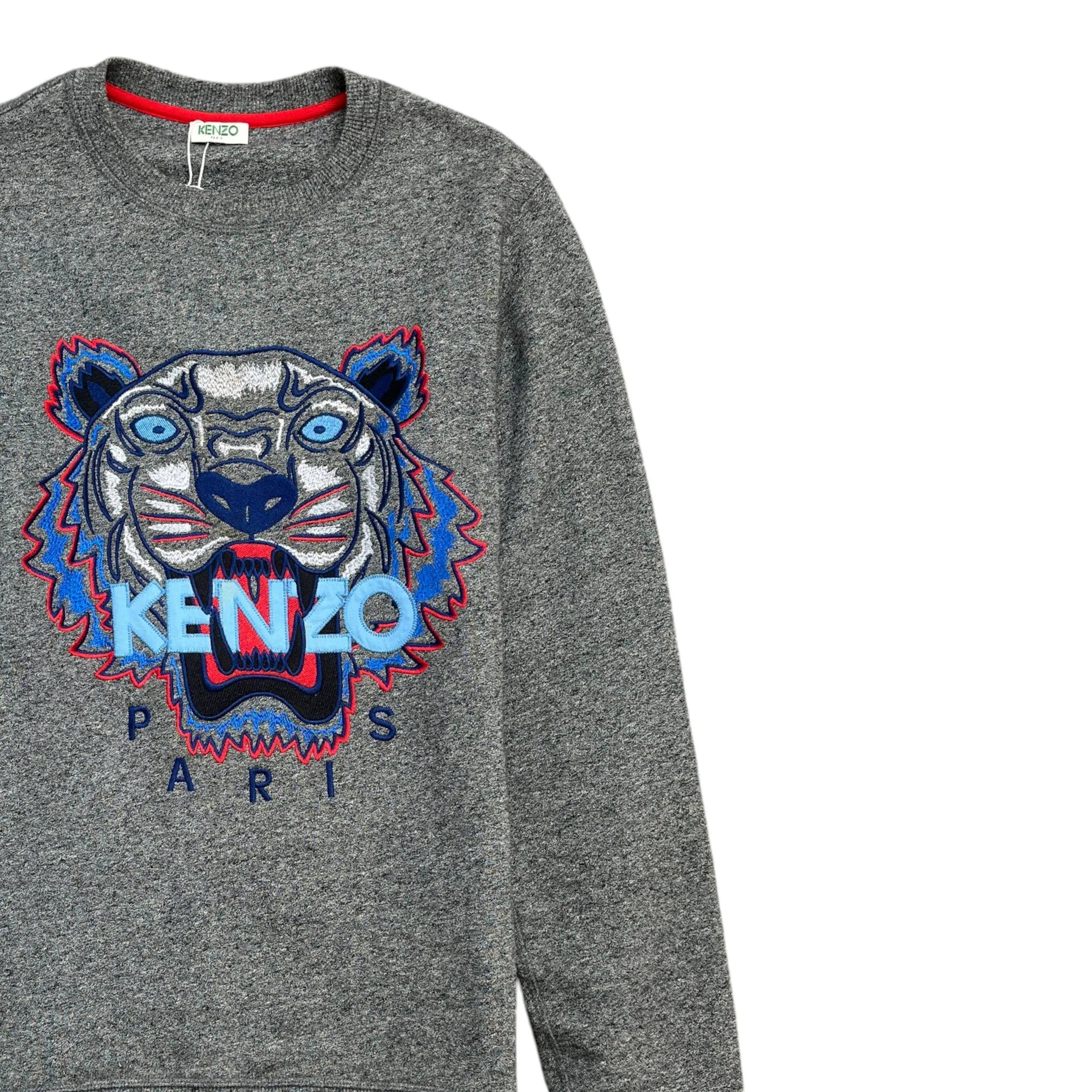 Men's Tiger Jumper Grey Size S