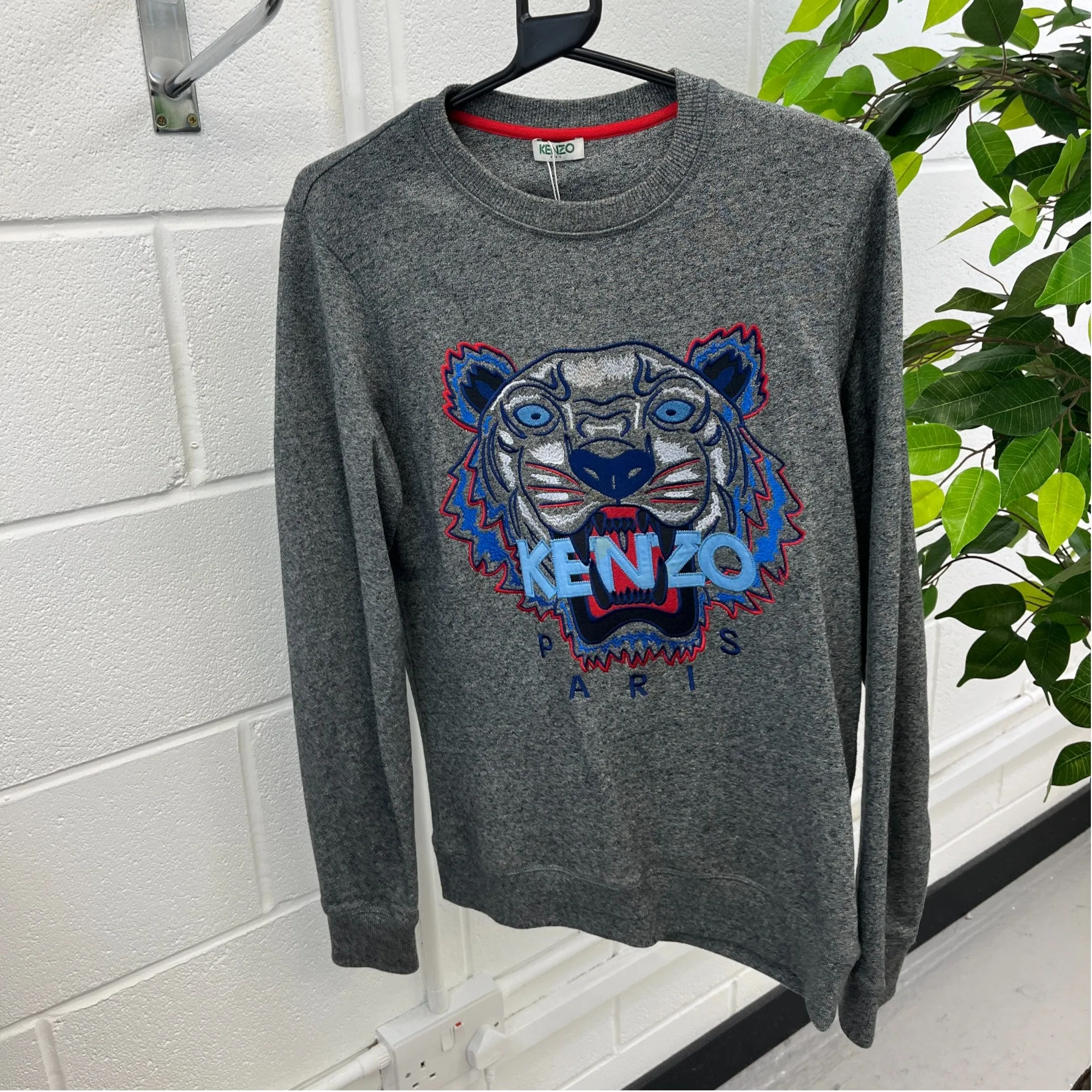 Men's Tiger Jumper Grey Size S