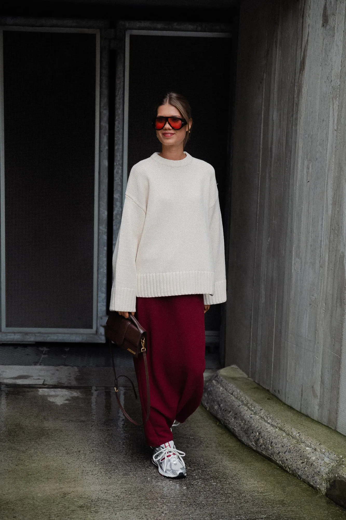 Oversize Christel jumper antique white