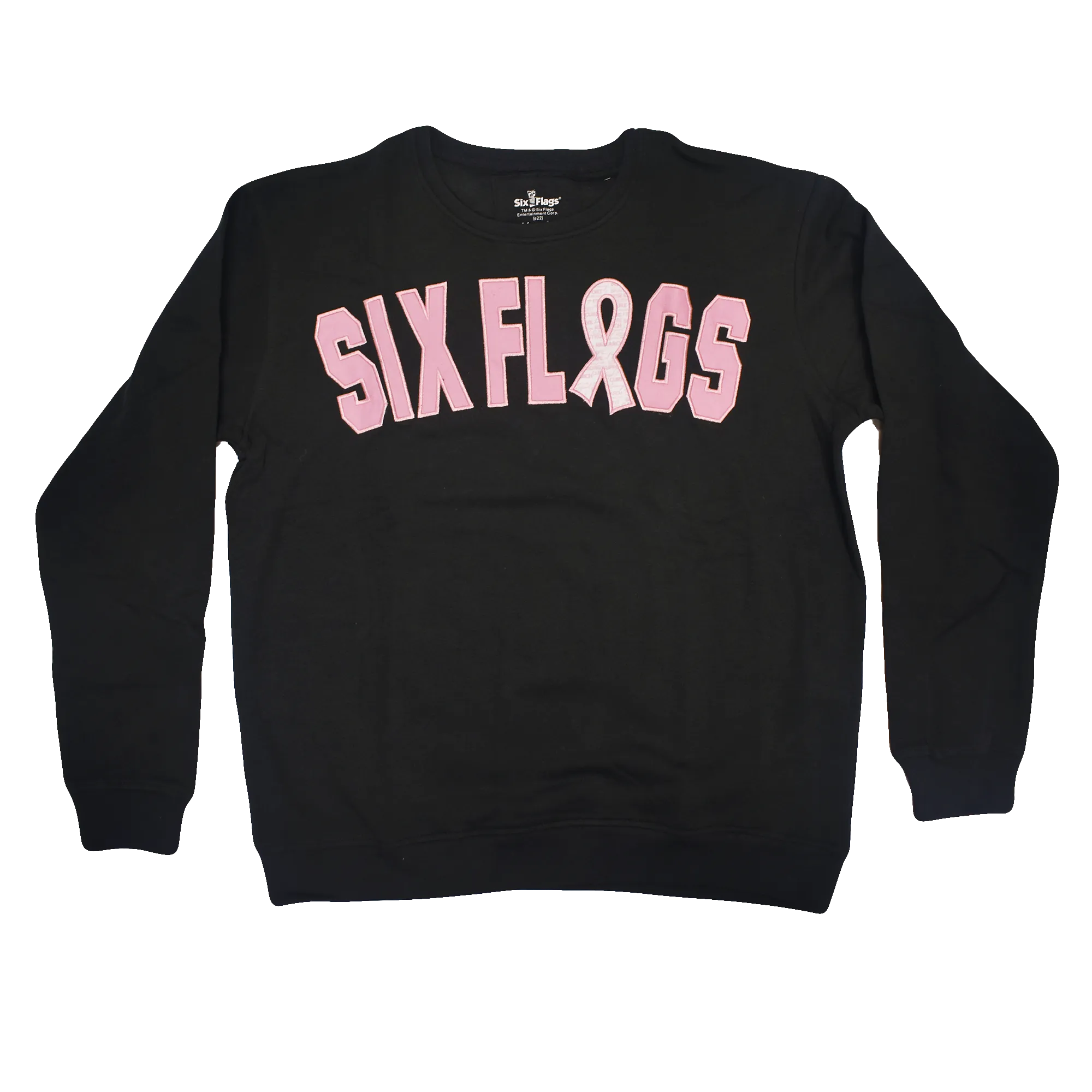 Pink Ribbon Crewneck - Black