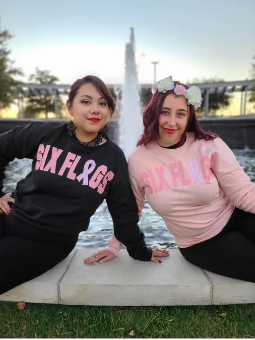 Pink Ribbon Crewneck - Black