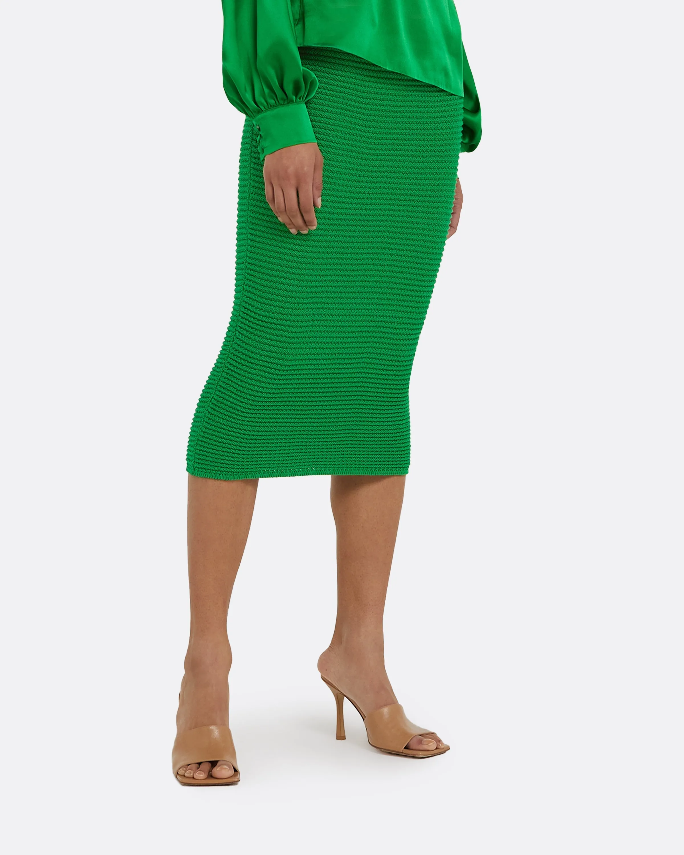 Sabah Emerald Crochet Skirt