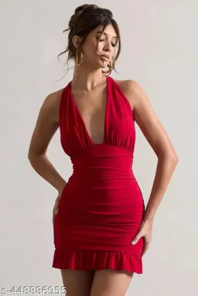 Scarlet Allure Mini Bodycon Dress
