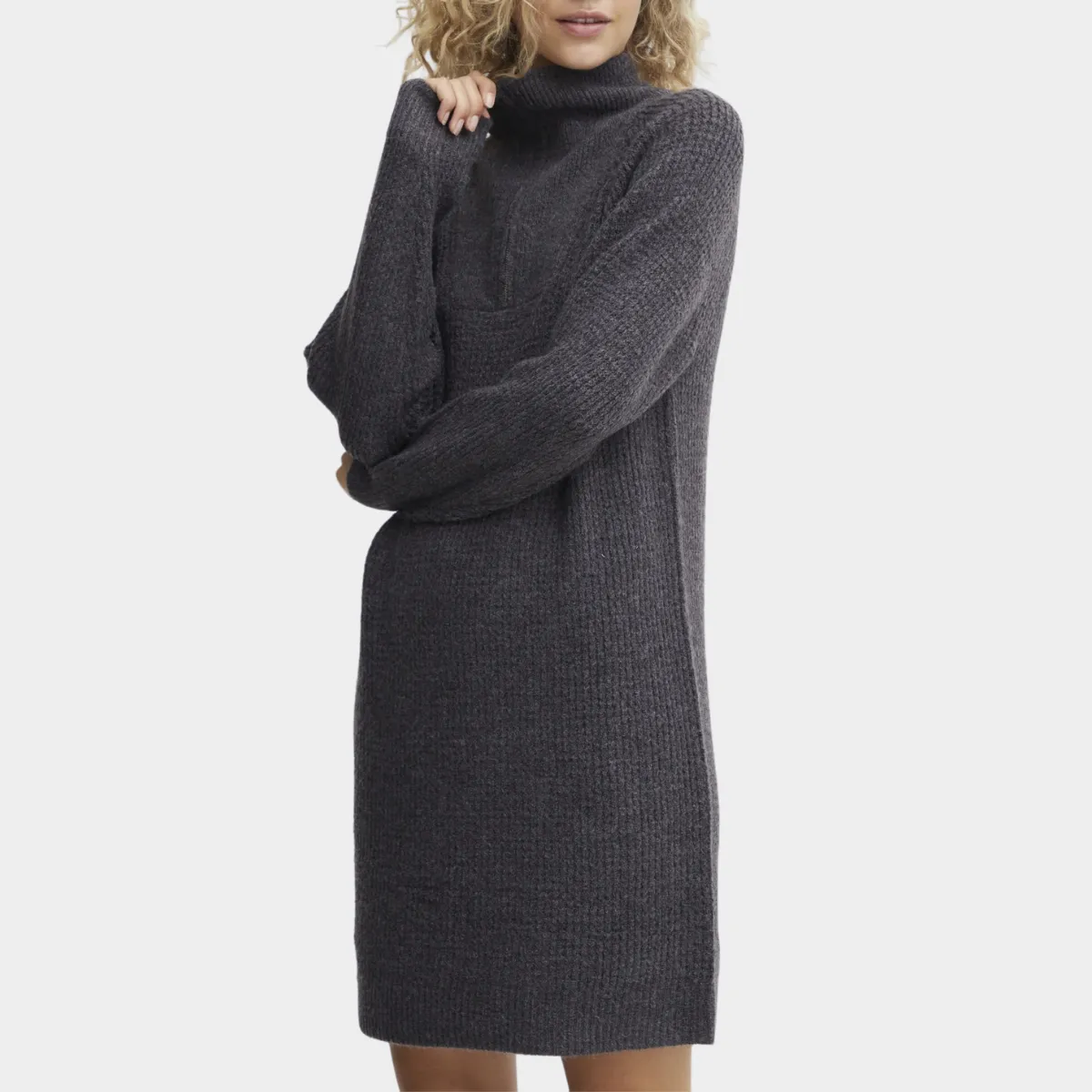Sophisticated knitted jumper dress