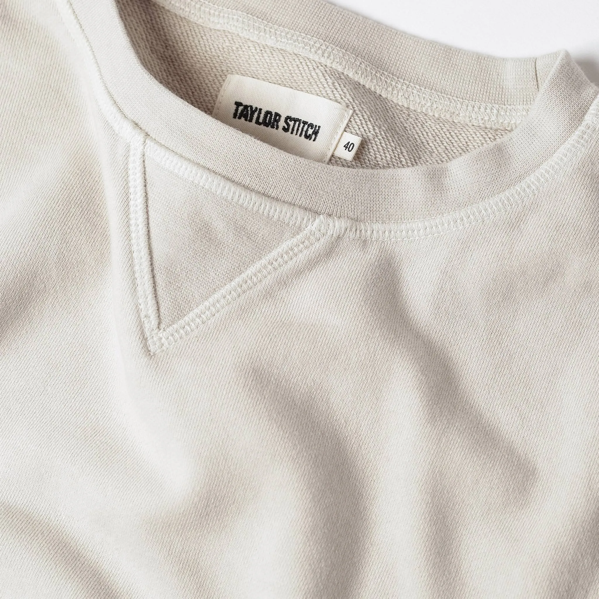The Crewneck in Aluminum Terry