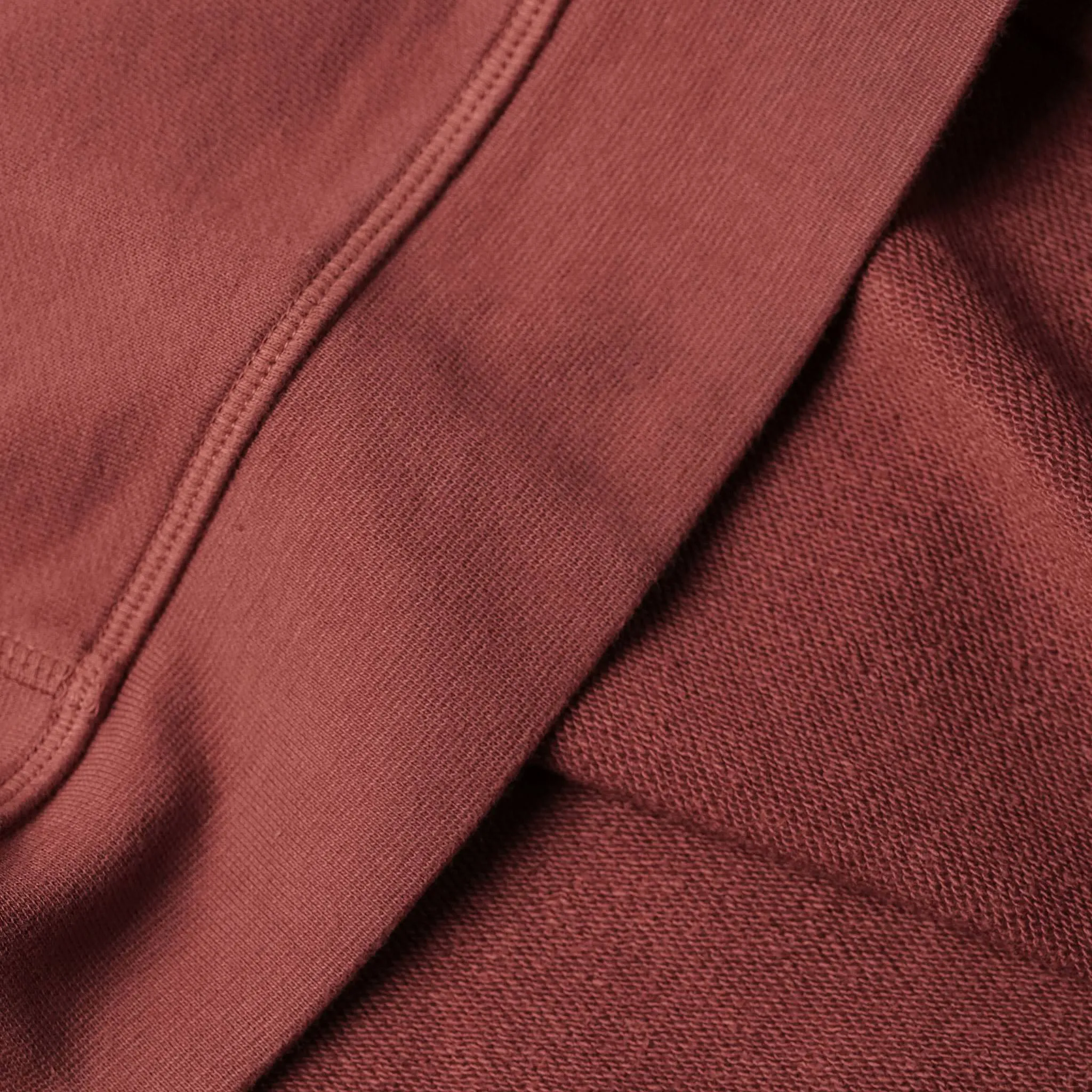 The Crewneck in Brick Red Terry