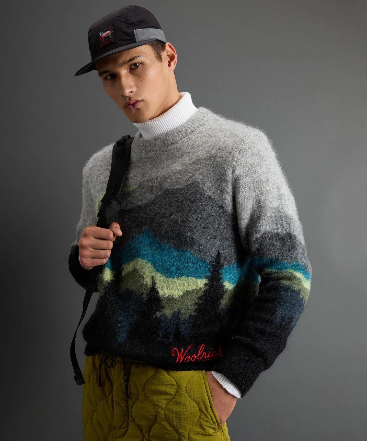 Todd Snyder X Woolrich Scenic Mohair Crewneck