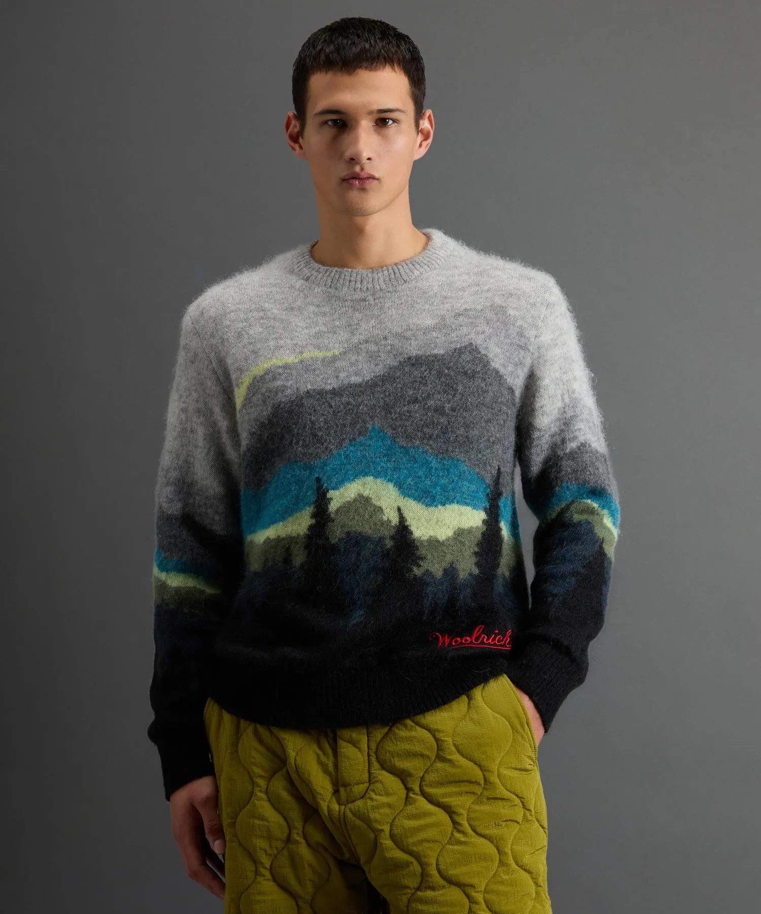 Todd Snyder X Woolrich Scenic Mohair Crewneck