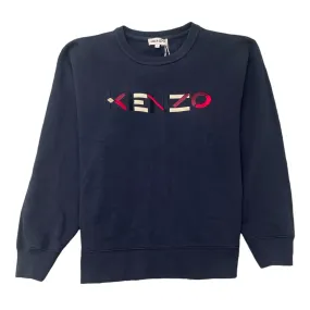 Women's Embroidered Logo Jumper Navy Size L