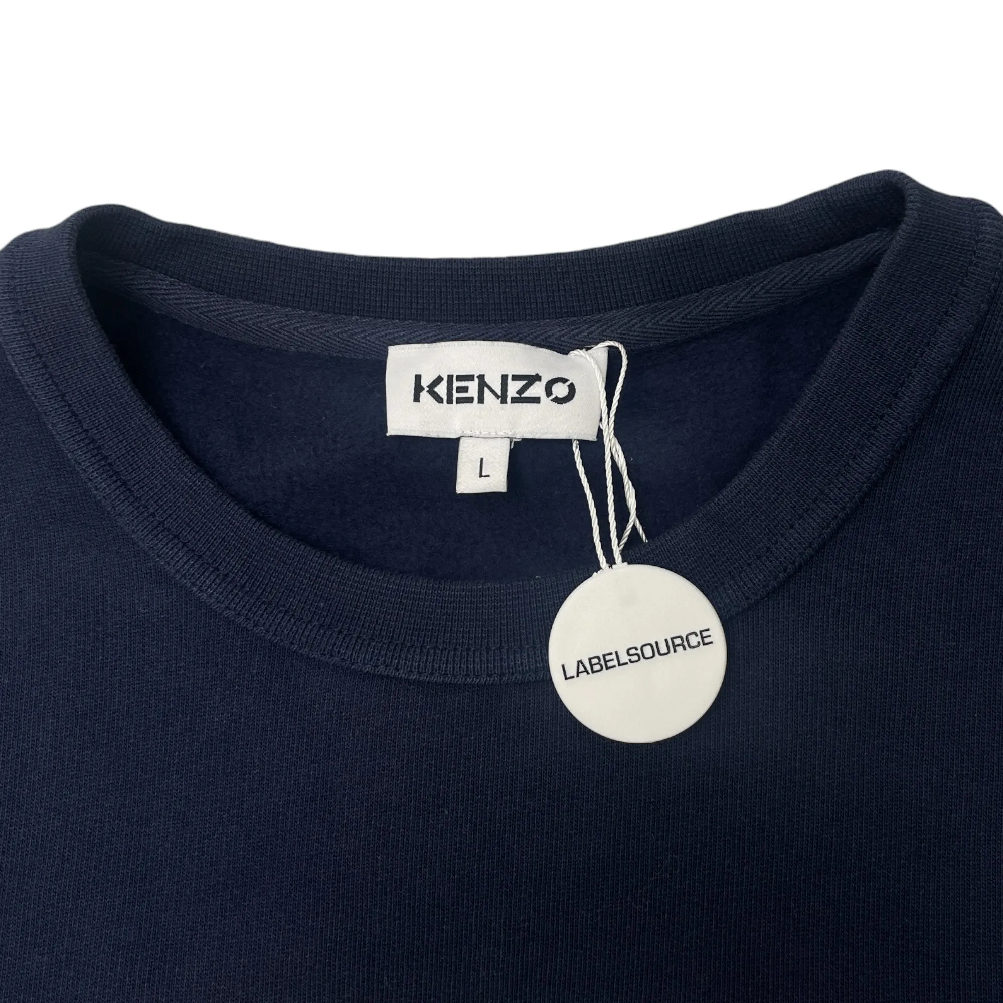 Women's Embroidered Logo Jumper Navy Size L