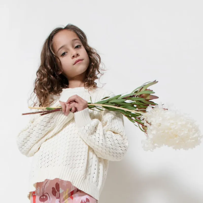 Yellow Jungle Botany Jumper - Beige