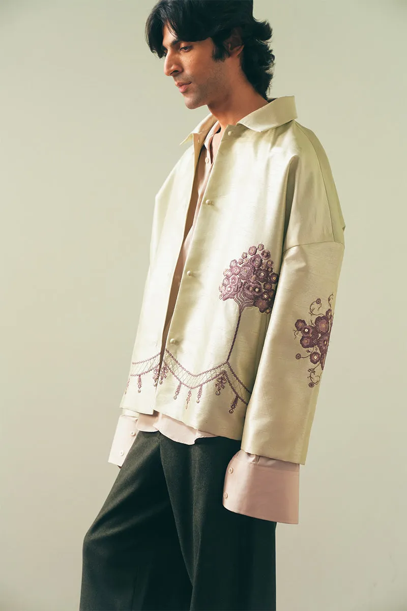 Zarine Embroidered Shacket (Men)